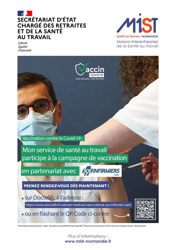 COVID-19 : MIST Normandie participe à la campagne de vaccination  - La culture de la prévention
