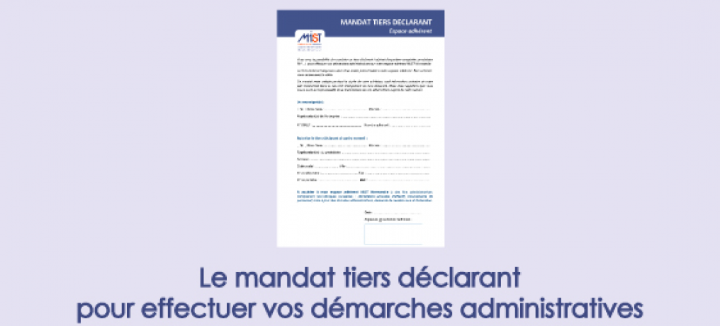 Mandat tiers déclarant 