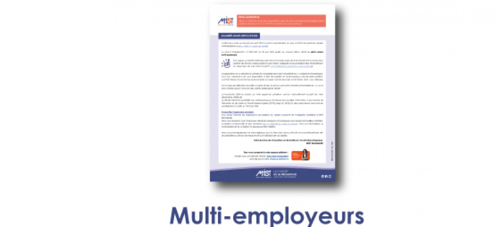 Multi-employeurs et employeur principal - L'actualité de MIST Normandie