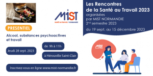 RST 2023 : Alcool, substances psychoactives et travail (presentiel) - 28/09/2023