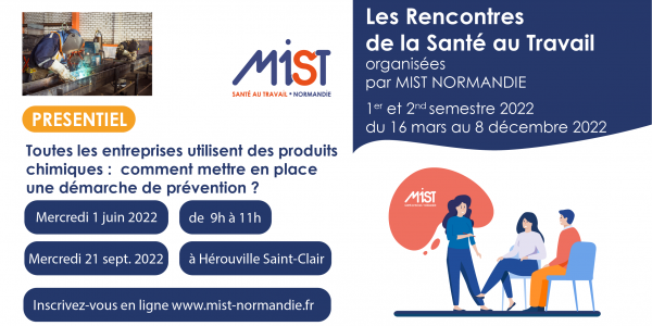 RST 2022 : Toutes les entreprises utilisent des produits chimiques (presentiel) - 21/09/2022 - Évènements de MIST Normandie