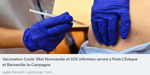 Vaccination Covid-19 : la presse parle de Mist Normandie  - MIST Normandie, organisme de prévention de la santé au travail